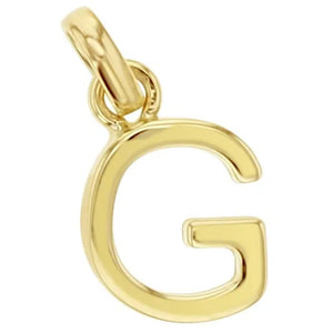 9KY GOLD Alphabet Initial Charm