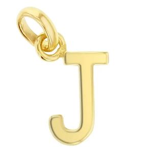 9KY GOLD Alphabet Initial Charm