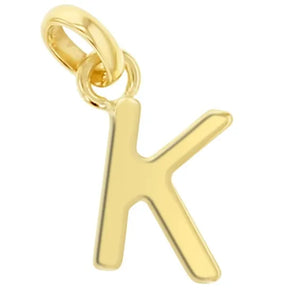 9KY GOLD Alphabet Initial Charm
