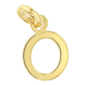 9KY GOLD Alphabet Initial Charm