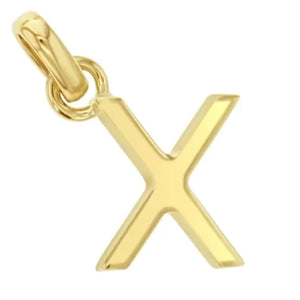 9KY GOLD Alphabet Initial Charm