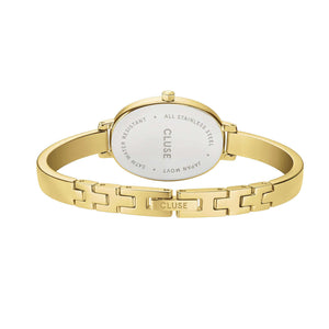 CLUSE L'Ovale Steel White/Gold Watch CW16101