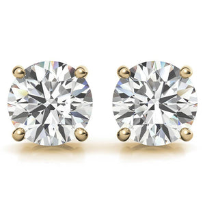 14K White Gold Lab Grown Diamond Stud Earrings 4CTW