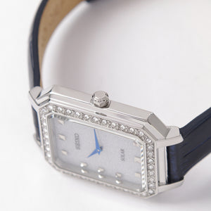 SEIKO Solar Ladies Swarovski Crystal Watch SUP429P1