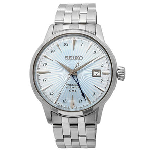 SEIKO Presage Cocktail Time GMT Light Blue Stainless Steel SSK037J1