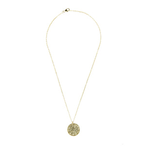 Full Moon Necklace - White Topaz