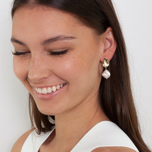 BIANC Atlantic Earrings Gold 10100498