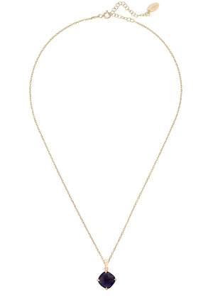 Empress Gemstone Necklace Rosegold Amethyst