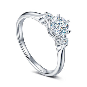 18CT White Gold Brilliant Cut Semi Diamond Mount