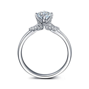 18CT White Gold Brilliant Cut Semi Diamond Mount