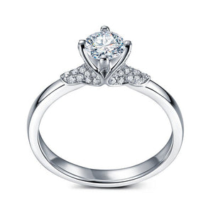 18CT White Gold Brilliant Cut Semi Diamond Mount