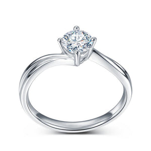 18CT White Gold Brilliant Cut Diamond Mount