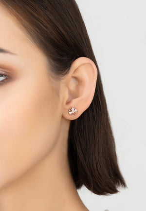 Paris Stud Earrings Rosegold