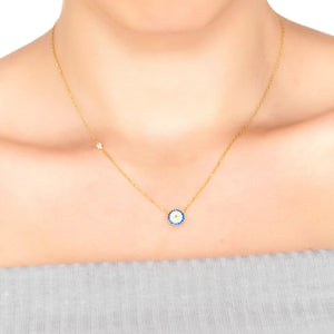 Evil Eye Necklace Gold