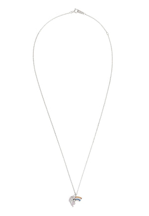 Unicorn and Rainbow Necklace Silver