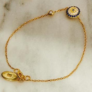 Evil Eye Bracelet Gold