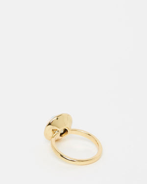 Izoa Triple Trouble Set of Three Ring Gold Opal