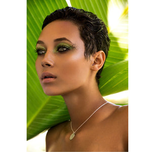 Full Moon Necklace - White Topaz