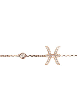 Zodiac Horoscope Star Sign Bracelet Pisces
