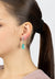 Grace Teardrop Gemstone Earrings Silver Paraiba Tourmaline
