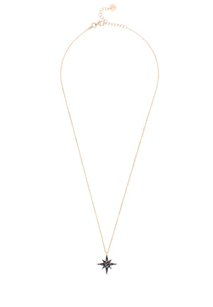 Starburst Multicoloured Necklace Rosegold