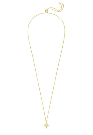 Polaris Starburst Necklace Gold