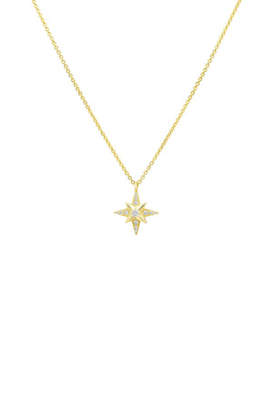 Polaris Starburst Necklace Gold