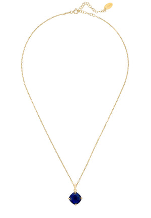 Empress Gemstone Necklace Gold Sapphire