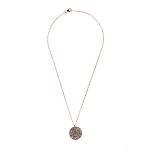 Full Moon Necklace - White Topaz