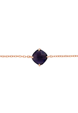 Empress Gemstone Bracelet Rosegold Amethyst
