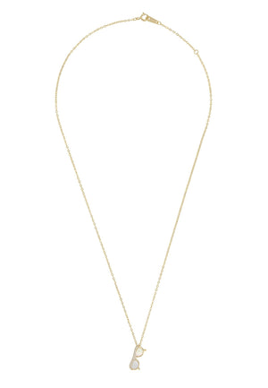 Sunglasses Mother of Pearl Necklace Gold