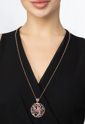 My Lobster Pendant Necklace Rosegold Pink