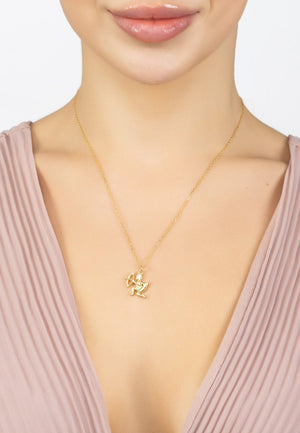 Zodiac Star Sign Necklace Gold Sagittarius
