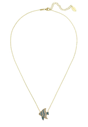 Angel Fish Necklace Gold