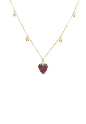 Strawberry Fields Choker Necklace Gold