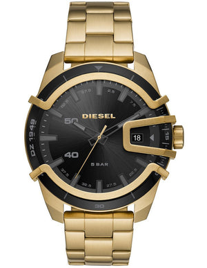 Diesel Caged Gold-Tone Analogue Watch DZ1949