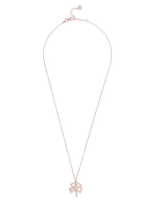 Shamrock Lucky Clover Necklace Rosegold