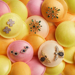 Honey Bee Stud Earrings Gold