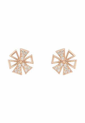 Paris Stud Earrings Rosegold