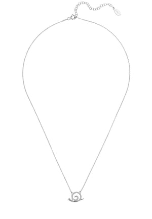 Snail Pendant Necklace Silver