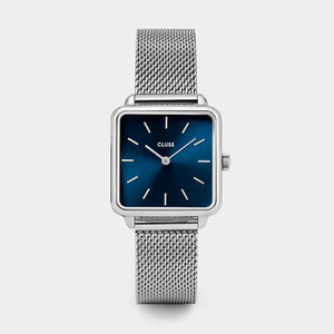 CLUSE La Tetragone Mesh Silver/Marine Blue CL60011