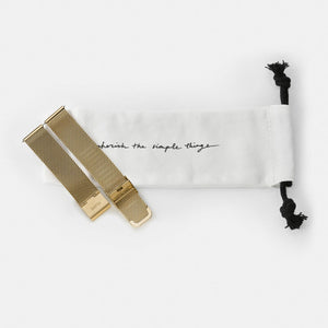 Cluse 18mm Watch Strap Mesh Gold CS1401101009