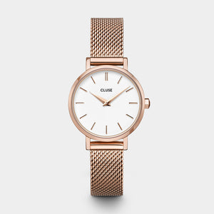 Cluse Boho Chic Petite Mesh Rose Gold / White CW0101211003