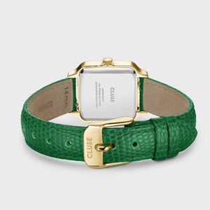 CLUSE Gracieuse Petite Gold/Emerald Green Lizard Leather CW11803