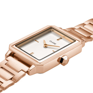 Cluse Fluette White/Rose Gold Link CW11503