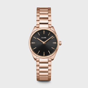 CLUSE Feroce Mini Black/Rose Gold Link CW11703