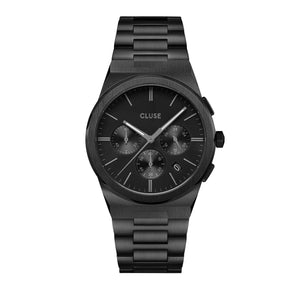 CLUSE Vigoureux Chronograph Full Black Link CW20802