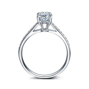 18CT White Gold Brilliant Cut Diamond Semi Mount