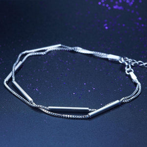 Solid 925 Sterling Silver Bracelet Dangle MXFB8020