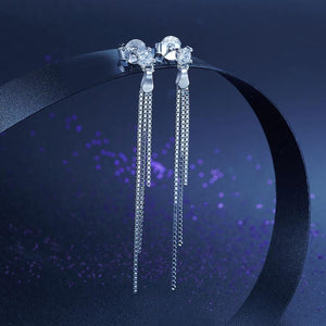 Drop Dangle Solid 925 Sterling Silver Earrings MXFE8135